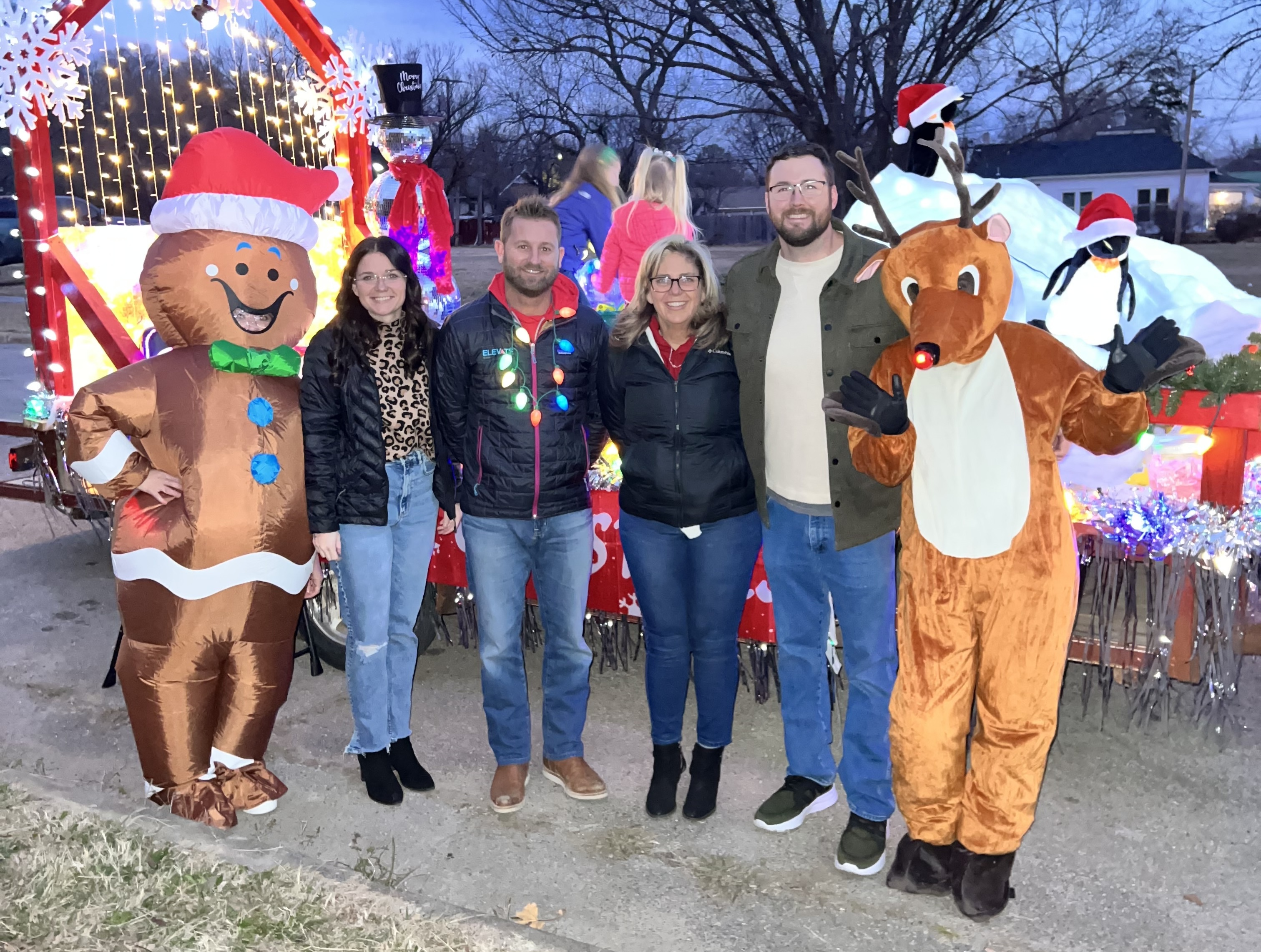 Elevate team at Christmas parade